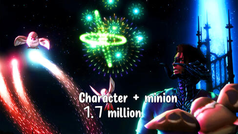Single character scenery shot + minion 1.7mil