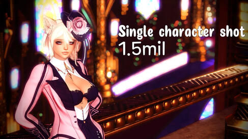 Single character scenery shot - no extra options 1.5mil