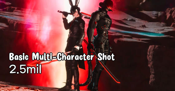 Multi-character shot - no extra options 2.5mil
